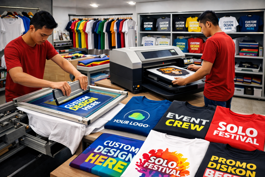 Pesan Kaos Sablon Online