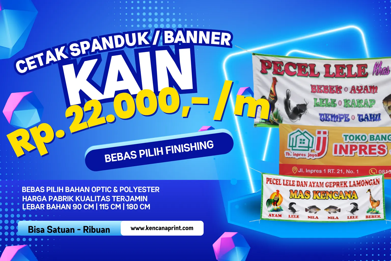 Banner LP DEPAN 2 SPANDUK KAIN